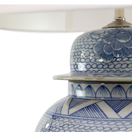 Monumental Ginger Jar Lamp 36"