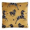 Golden Zebra Pillow 22"