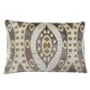 Taupe Abstract Pillow 16" x 24"