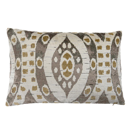Taupe Abstract Pillow 16" x 24"