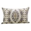 Taupe Abstract Pillow 16" x 24"