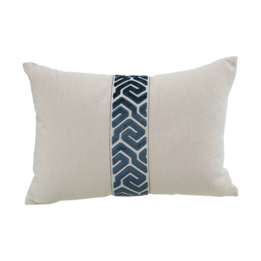 Blue Garden Maze Pillow 14" x 20" Blue Garden Maze Pillow 14" x 20"