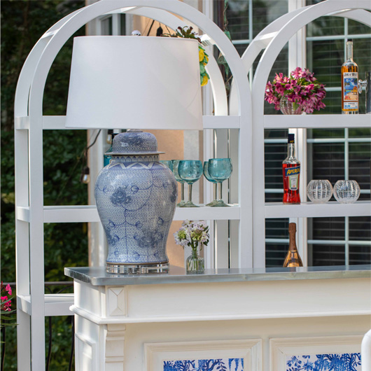 Monumental Ginger Jar Lamp 36"