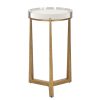 Crystal Top Accent Table