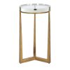 Crystal Top Accent Table