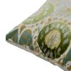 Green Calico Pillow 22"