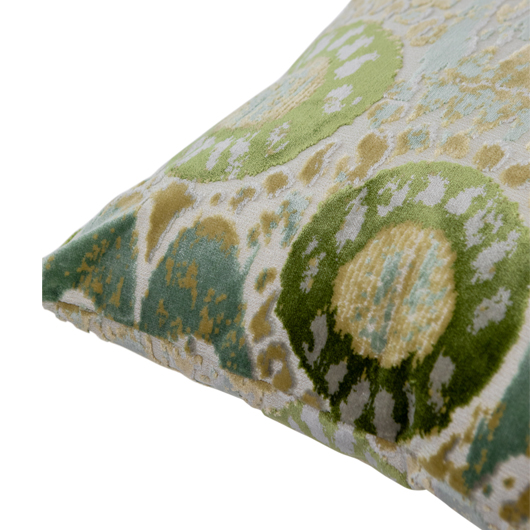 Green Calico Pillow 22"