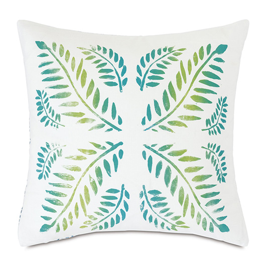 Green Fern Pillow 20"