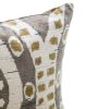 Taupe Abstract Pillow 16" x 24"