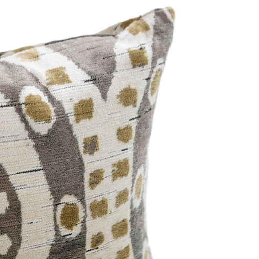 Taupe Abstract Pillow 16" x 24"