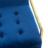 Gold Roxbury Armchair - Blue