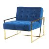 Gold Roxbury Armchair - Blue