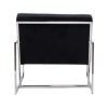 Silver Roxbury Armchair - Black