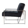 Silver Roxbury Armchair - Black