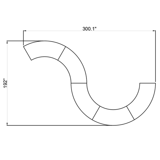 Soft Curve Serpentine Table