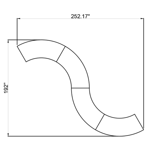Soft Curve Serpentine Table