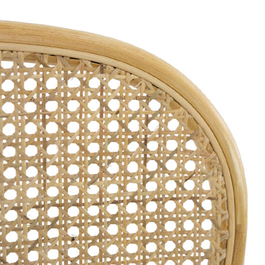 Modern Cane Back Bar Stool - Natural