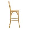 Modern Cane Back Bar Stool - Natural