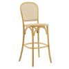 Modern Cane Back Bar Stool - Natural